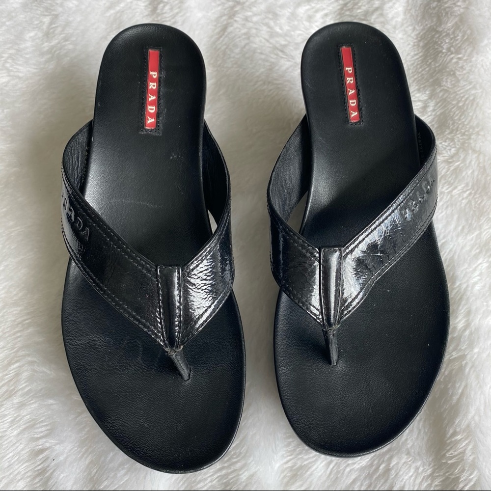 Prada Platform Thong Slides - Picture 2 of 14